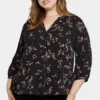 Pintuck Blouse In Plus Size - Cynthiana