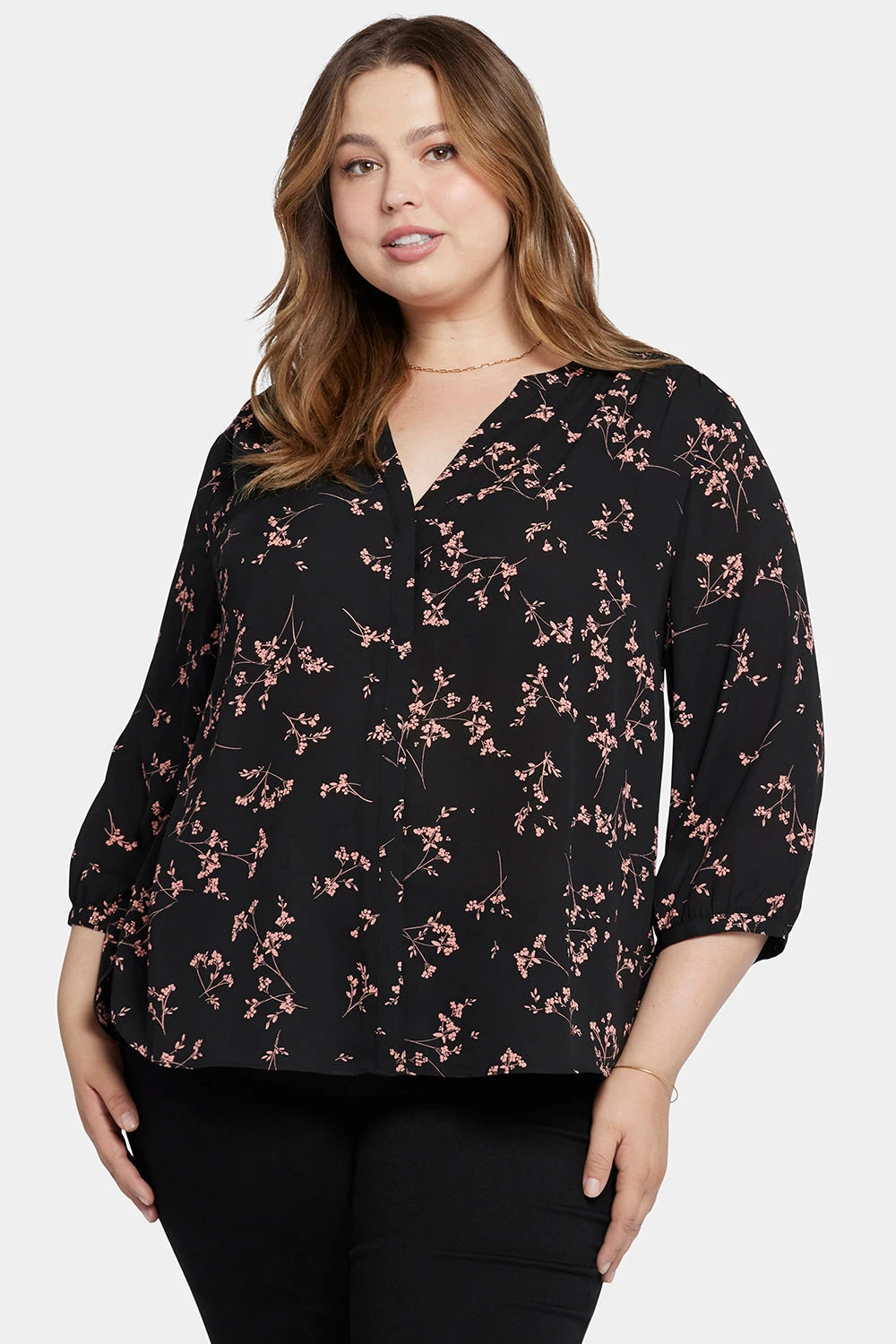 Pintuck Blouse In Plus Size - Cynthiana 1 Pintuck Blouse In Plus Size - Cynthiana