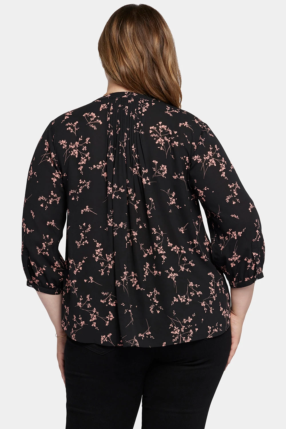 Pintuck Blouse In Plus Size - Cynthiana 2 Pintuck Blouse In Plus Size - Cynthiana - Image 2