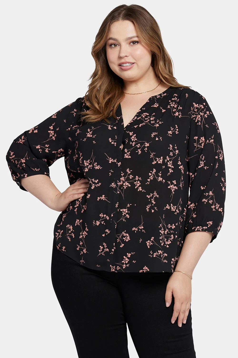 Pintuck Blouse In Plus Size - Cynthiana 4 Pintuck Blouse In Plus Size - Cynthiana - Image 4