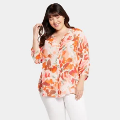 Pintuck Blouse In Plus Size - Utopia 13 Pintuck Blouse In Plus Size - Utopia -Nydj Apparel Shop WS1F0537 S2003 DPA
