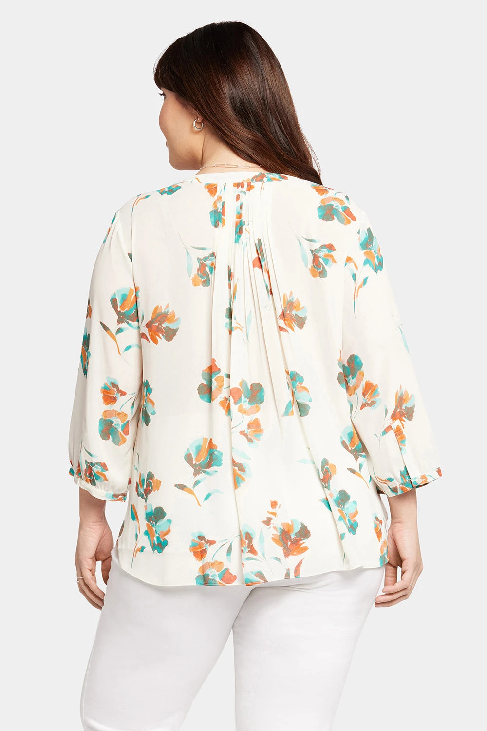Pintuck Blouse In Plus Size - Dream Lily 2 Pintuck Blouse In Plus Size - Dream Lily - Image 2