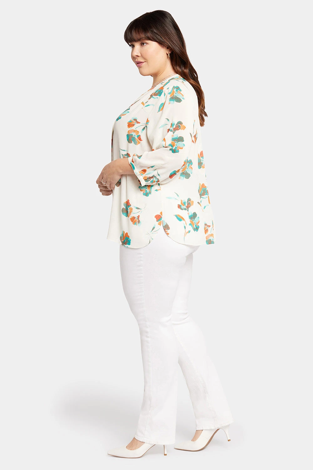 Pintuck Blouse In Plus Size - Dream Lily 3 Pintuck Blouse In Plus Size - Dream Lily - Image 3