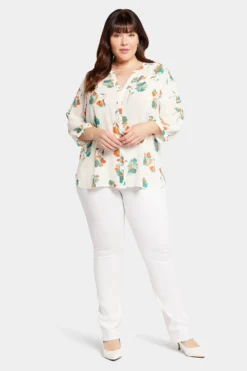 Pintuck Blouse In Plus Size - Dream Lily 11 Pintuck Blouse In Plus Size - Dream Lily -Nydj Apparel Shop WS1F0537 S2035 5