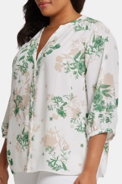 Pintuck Blouse In Plus Size - Alicia Glen -Nydj Apparel Shop WS1F0537 S2084 6