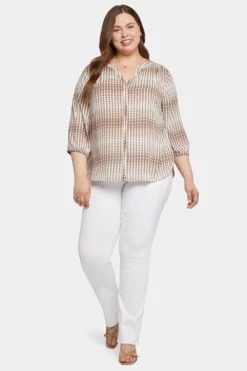Pintuck Blouse In Plus Size - Desert Oracle 10 Pintuck Blouse In Plus Size - Desert Oracle -Nydj Apparel Shop WS1F0537 U1047 5
