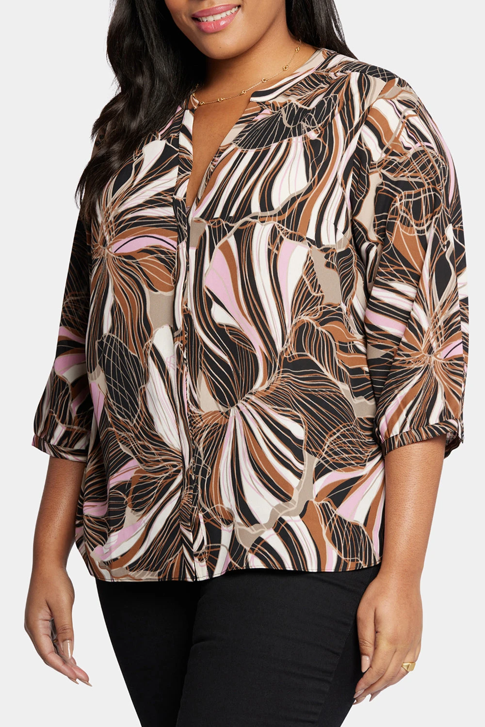 Pintuck Blouse In Plus Size - Half Moon Bay 6 Pintuck Blouse In Plus Size - Half Moon Bay - Image 6