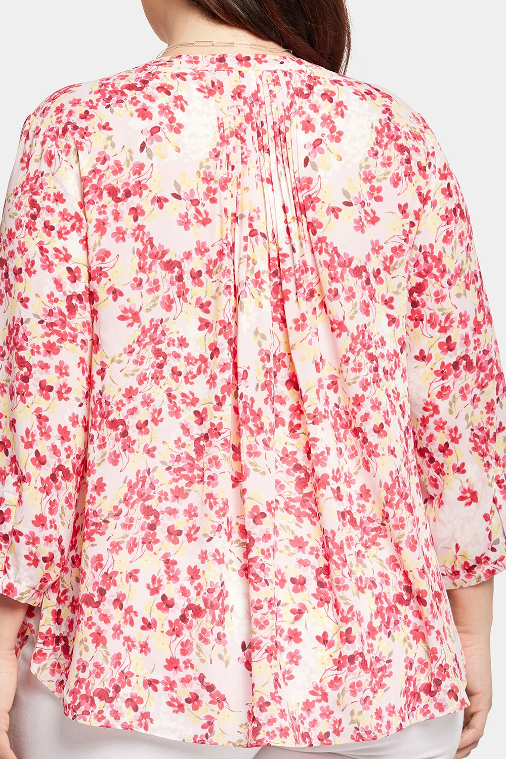 Pintuck Blouse In Plus Size - Summer Wind 6 Pintuck Blouse In Plus Size - Summer Wind - Image 6