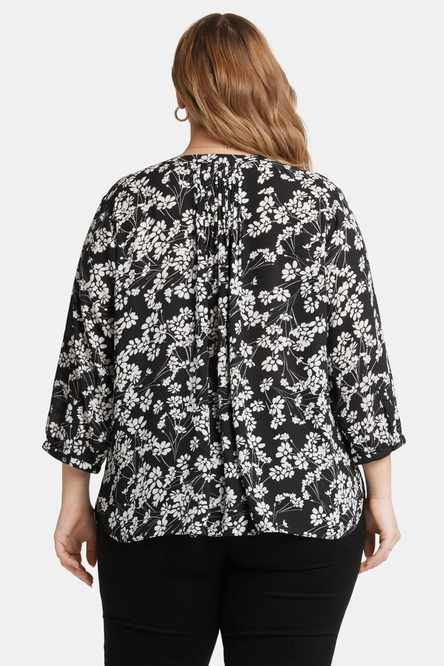 Pintuck Blouse In Plus Size - Stefania 2 Pintuck Blouse In Plus Size - Stefania - Image 2