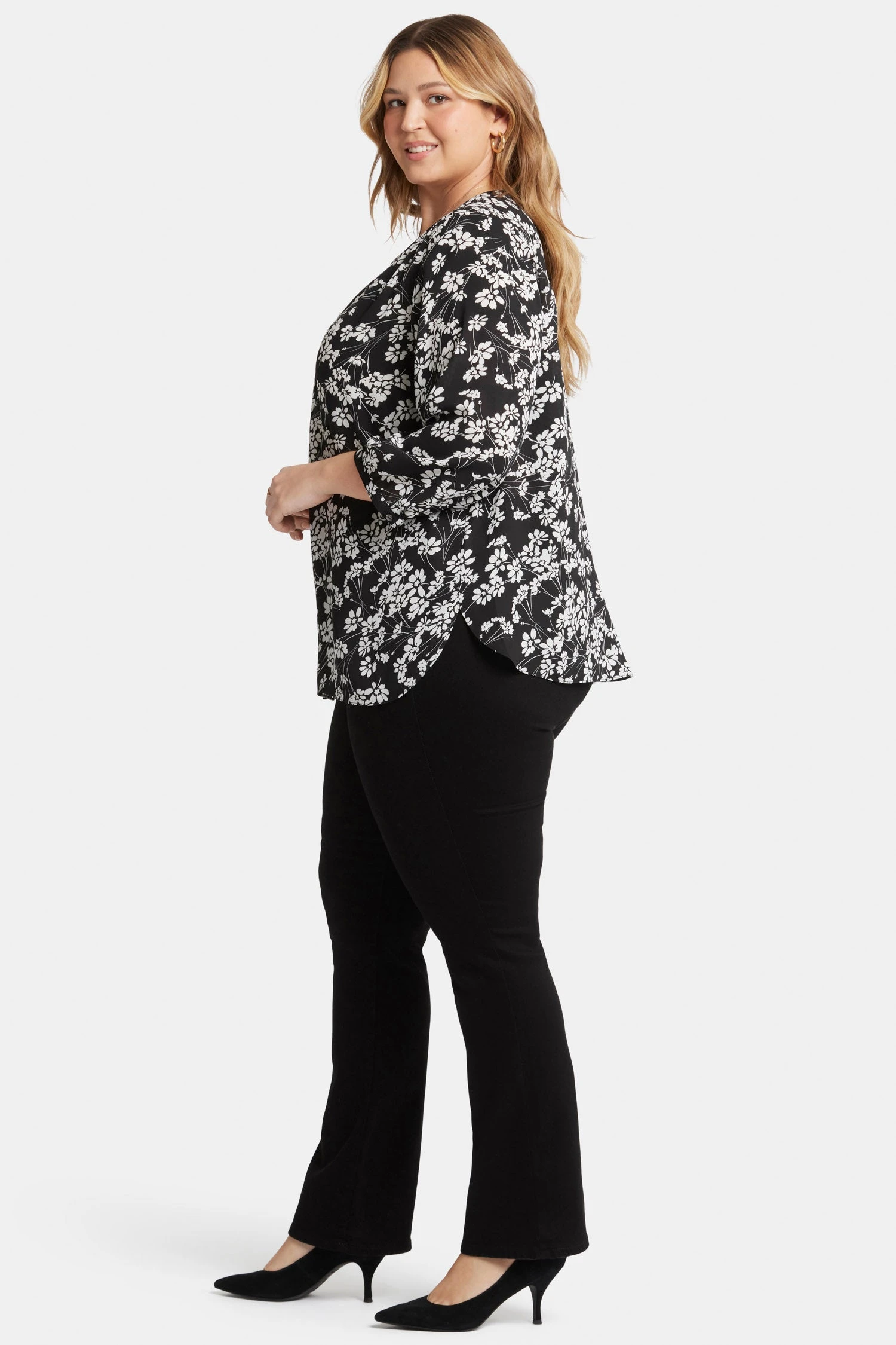 Pintuck Blouse In Plus Size - Stefania 3 Pintuck Blouse In Plus Size - Stefania - Image 3