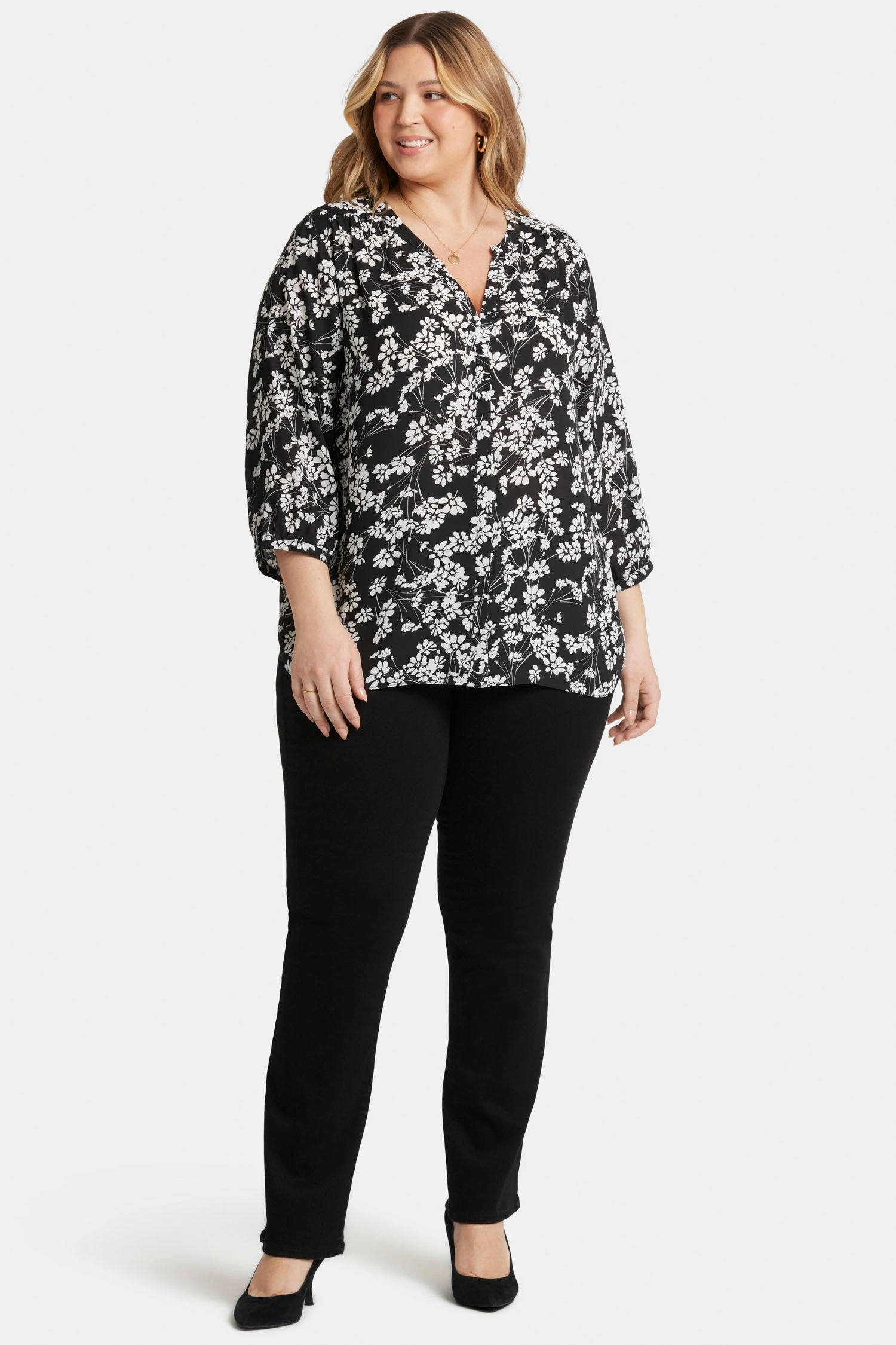 Pintuck Blouse In Plus Size - Stefania 5 Pintuck Blouse In Plus Size - Stefania - Image 5