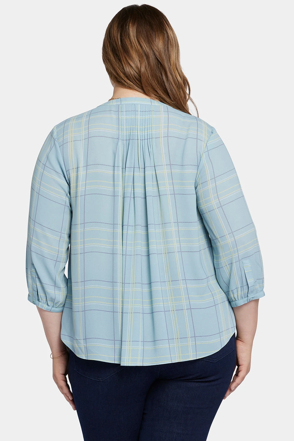 Pintuck Blouse In Plus Size - Wembley Plaid 2 Pintuck Blouse In Plus Size - Wembley Plaid - Image 2