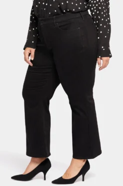 Waist-Match™ Julia Relaxed Flared Jeans In Plus Size - Black Rinse 8 Waist-Match™ Julia Relaxed Flared Jeans In Plus Size - Black Rinse -Nydj Apparel Shop WSHB8611 BLKRI 3
