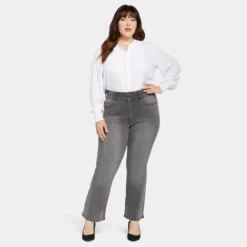 Ava Flared Jeans In Plus Size - Smokey Mountain 11 Ava Flared Jeans In Plus Size - Smokey Mountain -Nydj Apparel Shop WSHB8623 SMKMN DPA
