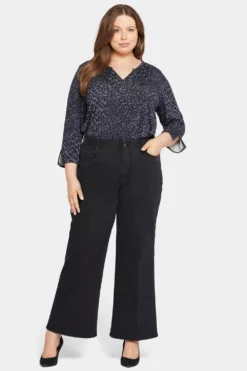 Waist-Match™ Major Wide Leg Jeans In Plus Size - Vintage Black -Nydj Apparel Shop WSHB8708 VINBL 4
