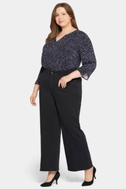 Waist-Match™ Major Wide Leg Jeans In Plus Size - Vintage Black -Nydj Apparel Shop WSHB8708 VINBL 5