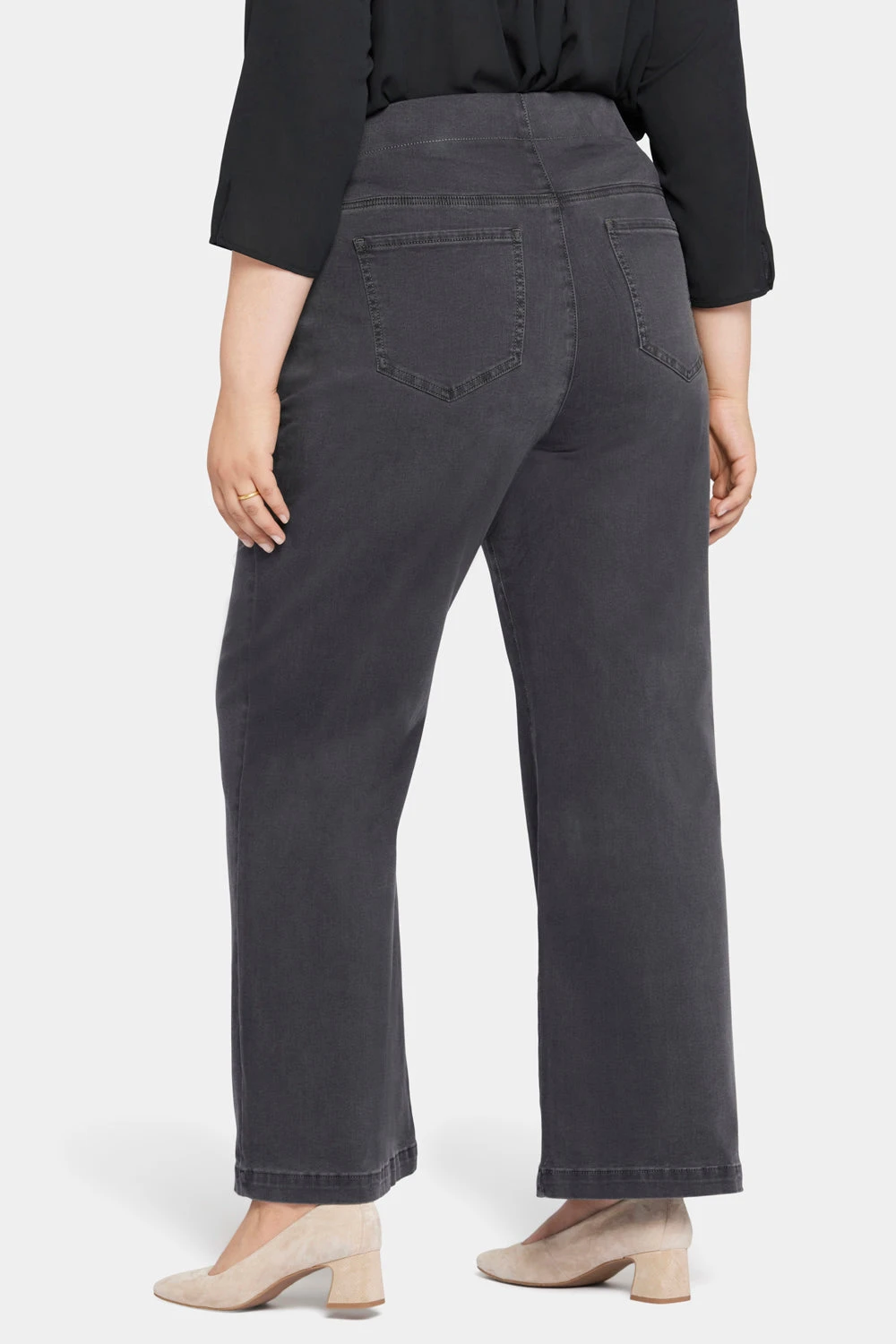 Pull-On Teresa Wide Leg Jeans In Plus Size - Sierra 2 Pull-On Teresa Wide Leg Jeans In Plus Size - Sierra - Image 2