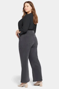 Pull-On Teresa Wide Leg Jeans In Plus Size - Sierra 12 Pull-On Teresa Wide Leg Jeans In Plus Size - Sierra -Nydj Apparel Shop WSHBKT8765 SIERA 6