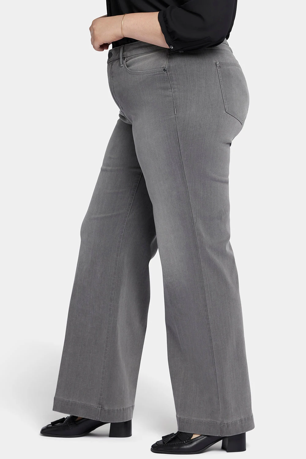 Teresa Wide Leg Jeans In Plus Size - Parade 3 Teresa Wide Leg Jeans In Plus Size - Parade - Image 3