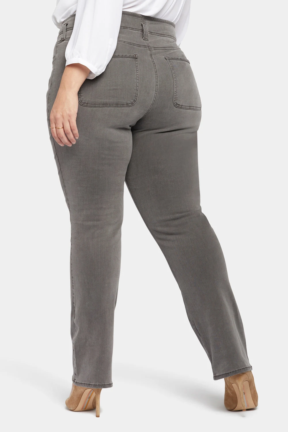 Marilyn Straight Jeans In Plus Size - Smokey Mountain 2 Marilyn Straight Jeans In Plus Size - Smokey Mountain - Image 2