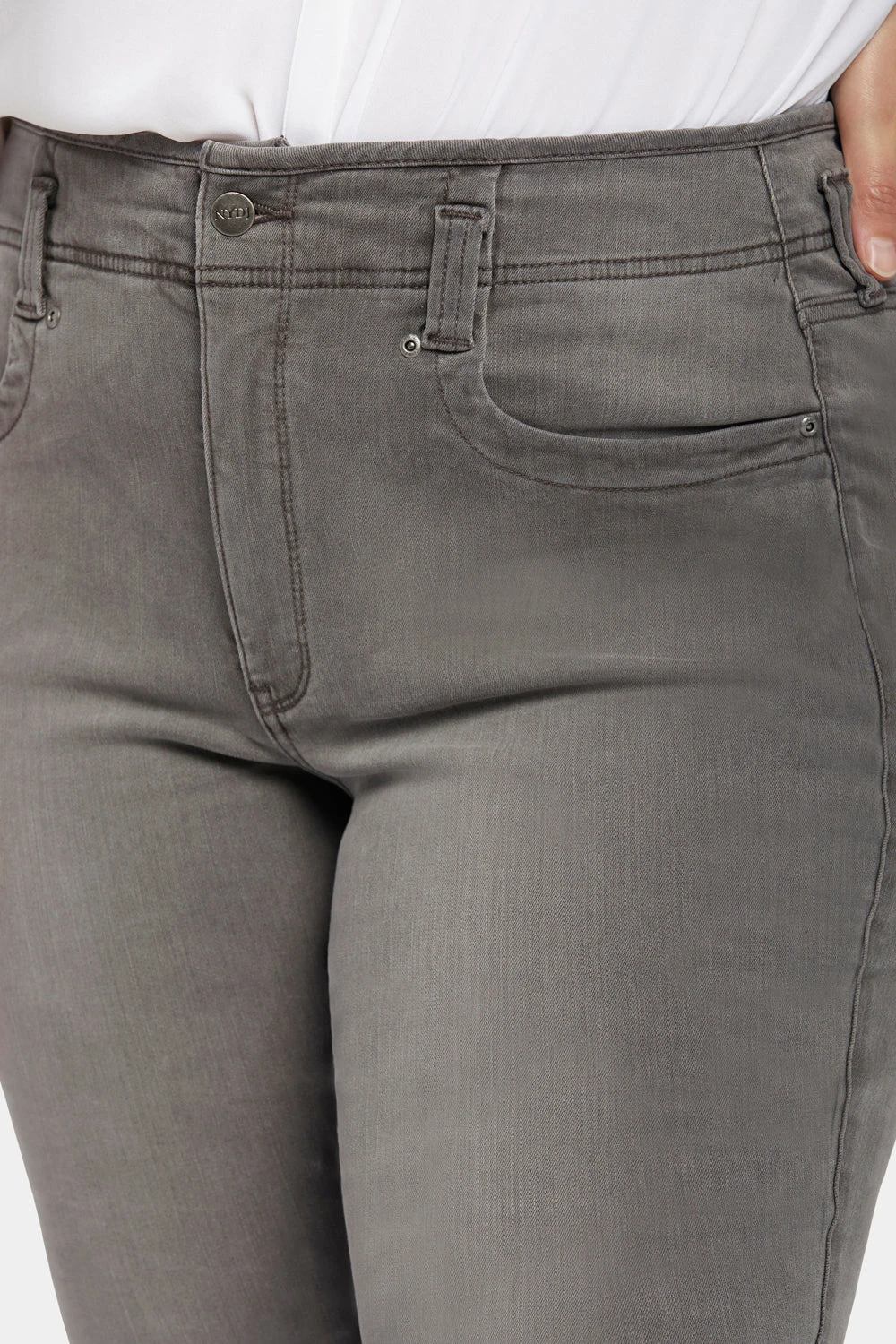 Marilyn Straight Jeans In Plus Size - Smokey Mountain 6 Marilyn Straight Jeans In Plus Size - Smokey Mountain - Image 6