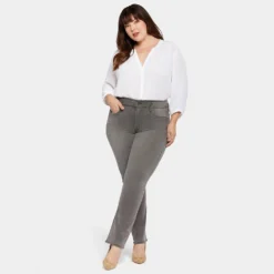 Marilyn Straight Jeans In Plus Size - Smokey Mountain 13 Marilyn Straight Jeans In Plus Size - Smokey Mountain -Nydj Apparel Shop WSHBMS8307 SMKMN DPA