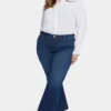 Relaxed Flared Jeans In Plus Size - Gold Coast