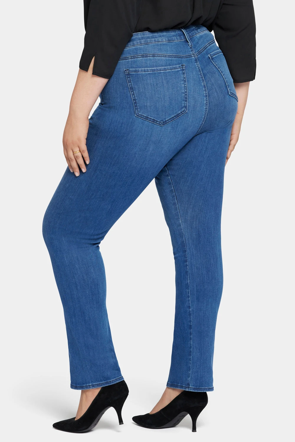 Le Silhouette Slim Bootcut Jeans In Long Inseam Plus Size - Amour 2 Le Silhouette Slim Bootcut Jeans In Long Inseam Plus Size - Amour - Image 2