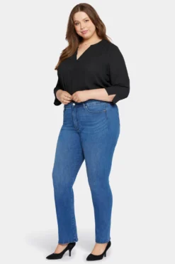 Le Silhouette Slim Bootcut Jeans In Long Inseam Plus Size - Amour 11 Le Silhouette Slim Bootcut Jeans In Long Inseam Plus Size - Amour -Nydj Apparel Shop WSHD8701L AMOUR 5