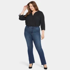 Le Silhouette Slim Bootcut Jeans In Long Inseam Plus Size - Precious 13 Le Silhouette Slim Bootcut Jeans In Long Inseam Plus Size - Precious -Nydj Apparel Shop WSHD8701L PRCS DPA