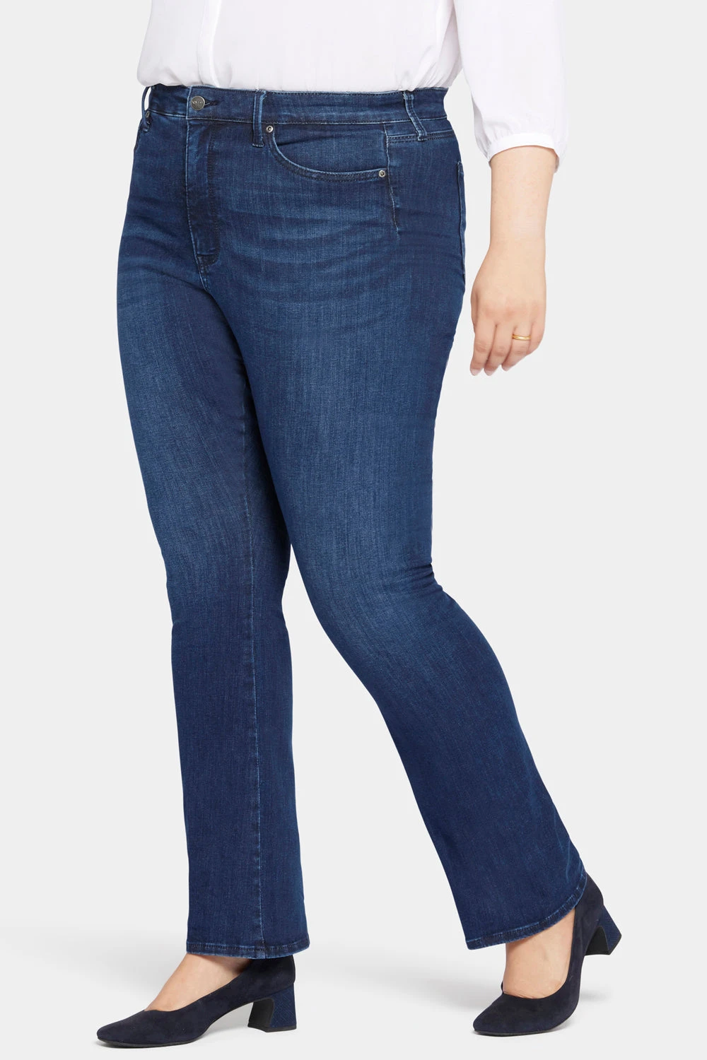 Le Silhouette Slim Bootcut Jeans In Plus Size - Marvelous 3 Le Silhouette Slim Bootcut Jeans In Plus Size - Marvelous - Image 3