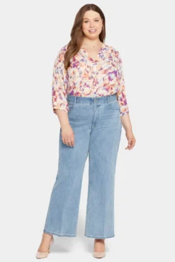 Waist-Match™ Major Wide Leg Jeans In Plus Size - Crystalline 9 Waist-Match™ Major Wide Leg Jeans In Plus Size - Crystalline -Nydj Apparel Shop WSHD8708 CRYSL 4