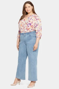 Waist-Match™ Major Wide Leg Jeans In Plus Size - Crystalline 10 Waist-Match™ Major Wide Leg Jeans In Plus Size - Crystalline -Nydj Apparel Shop WSHD8708 CRYSL 5