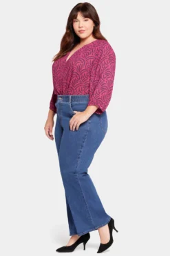 Waist-Match™ Major Wide Leg Jeans In Plus Size - Waterfall -Nydj Apparel Shop WSHD8708 WTRFL 5