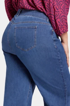 Waist-Match™ Major Wide Leg Jeans In Plus Size - Waterfall -Nydj Apparel Shop WSHD8708 WTRFL 6