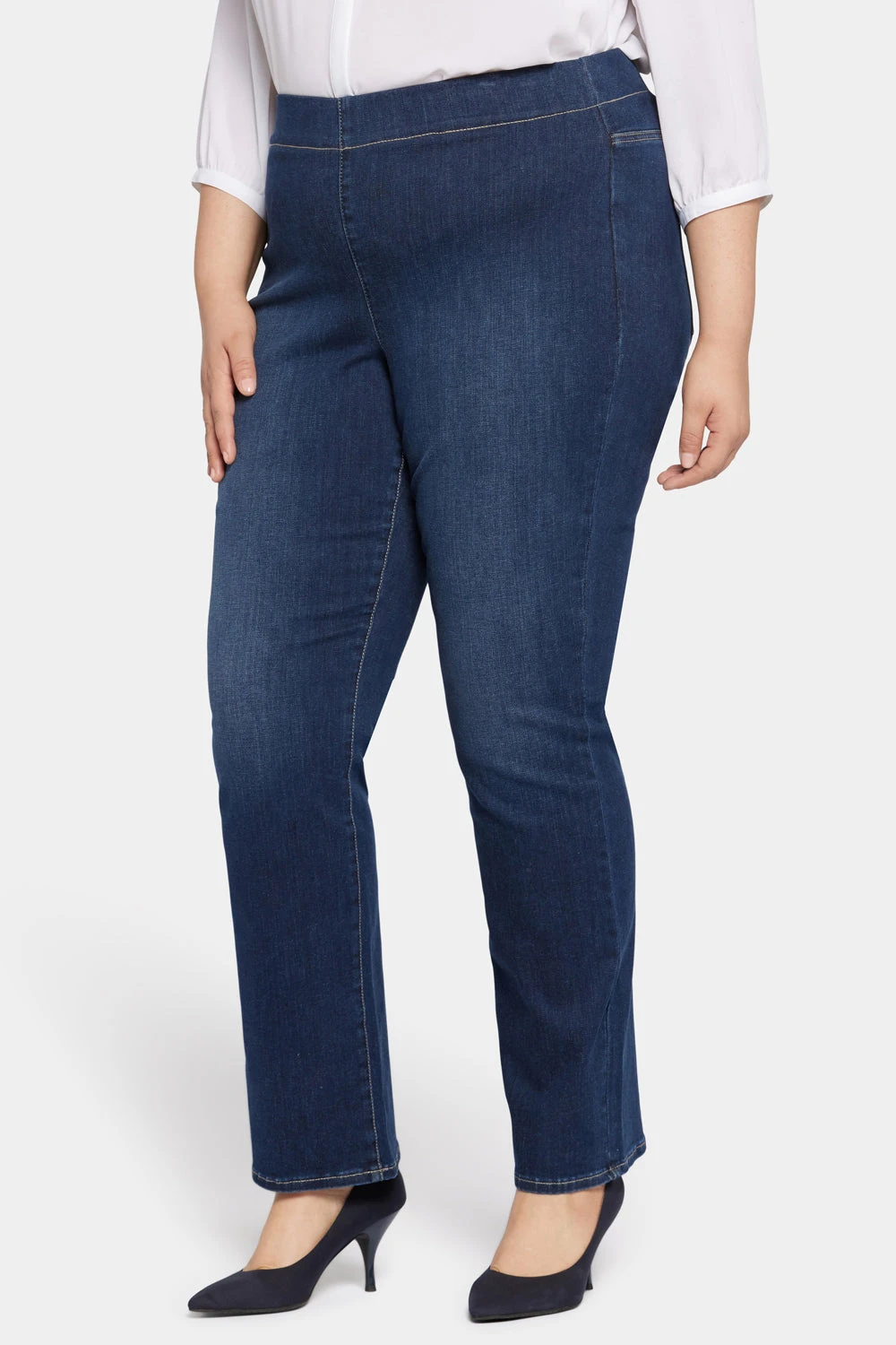 Pull-On Straight Jeans In Plus Size - Wonderland 3 Pull-On Straight Jeans In Plus Size - Wonderland - Image 3