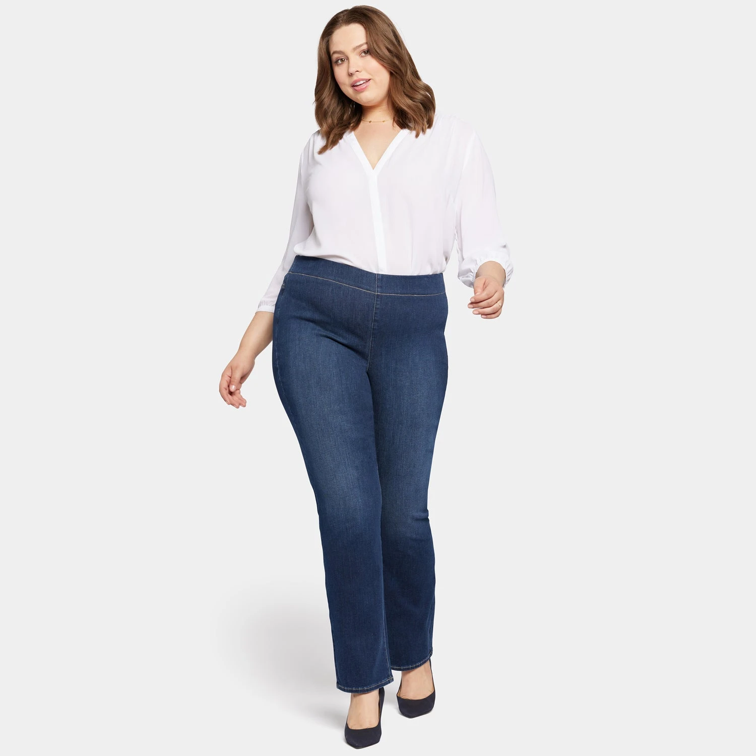 Pull-On Straight Jeans In Plus Size - Wonderland 7 Pull-On Straight Jeans In Plus Size - Wonderland - Image 7