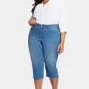 Waist-Match™ Slim Straight Crop Jeans In Plus Size - Contented