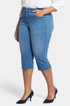 Waist-Match™ Slim Straight Crop Jeans In Plus Size - Contented -Nydj Apparel Shop WSHDCR8793 CNTED 3