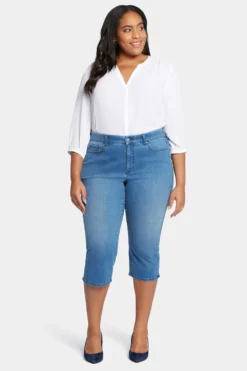 Waist-Match™ Slim Straight Crop Jeans In Plus Size - Contented -Nydj Apparel Shop WSHDCR8793 CNTED 4