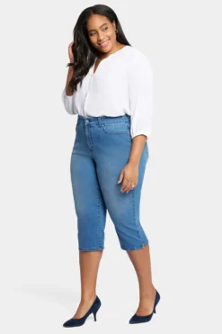 Waist-Match™ Slim Straight Crop Jeans In Plus Size - Contented -Nydj Apparel Shop WSHDCR8793 CNTED 5