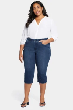 Waist-Match™ Slim Straight Crop Jeans In Plus Size - Prospect -Nydj Apparel Shop WSHDCR8793 PRSPT 4