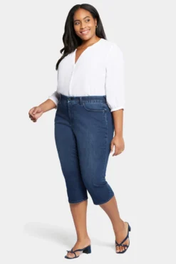 Waist-Match™ Slim Straight Crop Jeans In Plus Size - Prospect -Nydj Apparel Shop WSHDCR8793 PRSPT 5