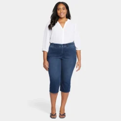 Waist-Match™ Slim Straight Crop Jeans In Plus Size - Prospect -Nydj Apparel Shop WSHDCR8793 PRSPT DPA