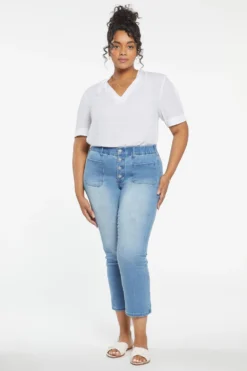 Waist-Matchâ„¢ Marilyn Straight Ankle Jeans In Plus Size - Everly