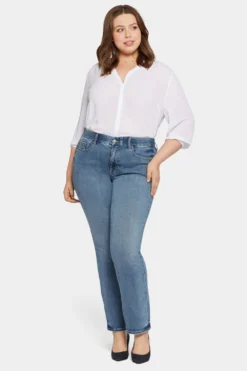 Waist-Matchâ„¢ Marilyn Straight Jeans In Plus Size - Romance