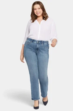 Waist-Match™ Marilyn Straight Jeans In Plus Size - Romance -Nydj Apparel Shop WSHDMS8573 RMNCE 4