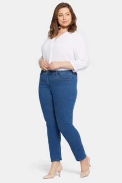 Le Silhouette Sheri Slim Jeans In Plus Size - Treasured -Nydj Apparel Shop WSHDSS8702 TRSRD 4