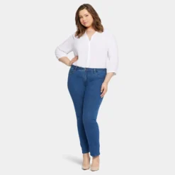 Le Silhouette Sheri Slim Jeans In Plus Size - Treasured -Nydj Apparel Shop WSHDSS8702 TRSRD DPA