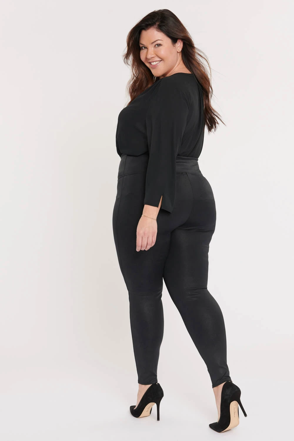 Pull-On Skinny Legging Pants In Plus Size - Jet Black 6 Pull-On Skinny Legging Pants In Plus Size - Jet Black - Image 6